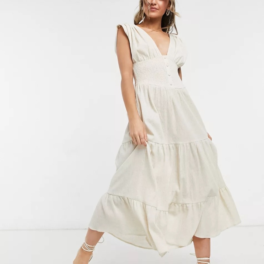 Size 8 dress from ASOS in Oatmeal. New